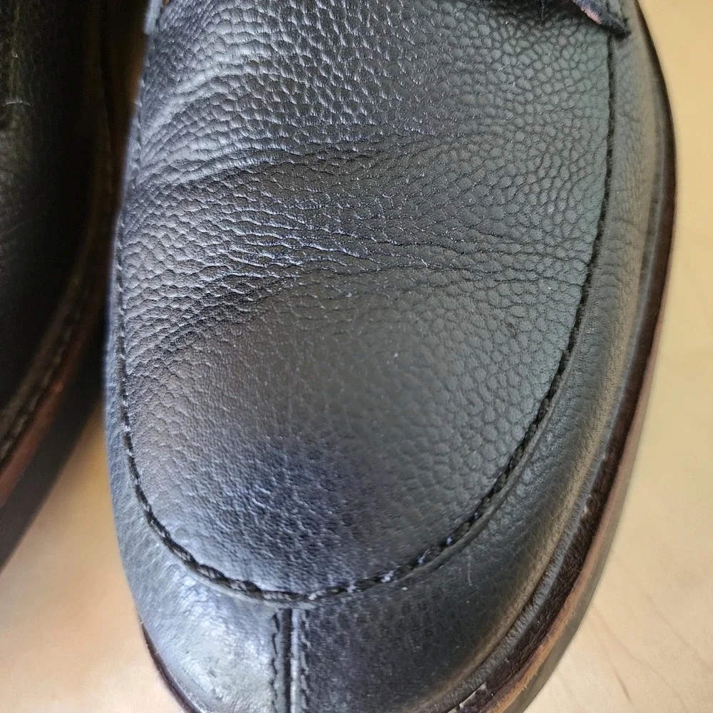 Clarks dress boots black sz 10 textured‎ leather A19